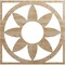 Ekena Millwork Blume Wood Fretwork Pierced Ceiling Medallion, Red Oak, 34"OD x 11 3/4"ID x 3/8"T CMWP34X34X0375BLRO - alternate 1
